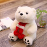 Cute Scarf Polar Bear Doll Plush Toy Ragdoll Cute Children's Gift - Image 5