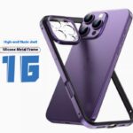 Hollow Out Heat Dissipation Metal Phone Case With 15promax Lens Film All Inclusive - Image 2