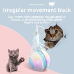 Pet Electric Toy Ball Feather Teaser Cat Stick Irregular Movement Cat Scratching Ball Tumbler - Image 3