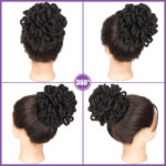 African Wig Bun Hair Bag Drawstring Dreadlocks Afro Hair Bag - Image 5