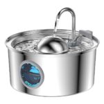 All Stainless Steel Pet Water Dispenser Round Runway Type Large Capacity Dogs And Cats Water Dispenser - Image 2