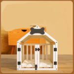 Indoor Solid Wood Doghouse Removable And Washable - Image 3