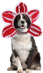 Dog Halloween Chomper Costume - Pet Holiday Demon Hat Scary Headband Flower Cosplay Outfits Funny Headwear Stranger Clothes For Medium Dog - Image 9