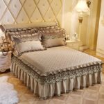 Quilted Lace Bed Skirt Thickened Plus Cotton Bedspread Single Piece Simmons Bed Cover Bed Circumference 1.8m Bed - Image 7