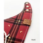 Pet's Saliva Towel Christmas Deer Scarf Large Medium And Small For Cats And Dogs Triangular Binder - Image 3