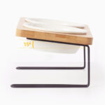 Cat Ceramic Water Bowl Tall Drinking - Image 4