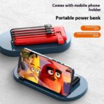 Ultra-thin Portable With Cable Power Bank Large Capacity Mobile Power Supply - Image 2