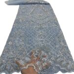 Embroidery Heavy Industry Beaded Tulle Lace Fabric - Image 8