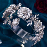 Bridal Headdress Creative Three-dimensional Rhinestone Flower Headband - Image 3