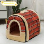 Portable Handle Pet Bed Small And Medium Sized Kennel Warm Cattery - Image 6
