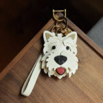 Genuine Leather Handmade Car Key Pendant Bag Hanging Ornament Cute Pet Gift - Image 8