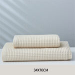 Pure Cotton Japanese-style Absorbent Household Honeycomb Pattern Towel - Image 8