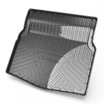 Black Carbon Fiber Pattern Car TPE Trunk Pad - Image 7