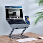 Metal Laptop Stand Office Adjustable Lift Table - Image 2