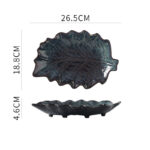 Japanese Fish Creative Leaf Dinner Household Kiln Changed Ceramic Dinner Plate - Image 10