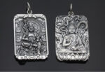 Retro Thai Silver Square Card Personality Pendant Natal Buddha - Image 4