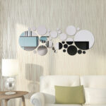 Big And Small Circles Mirror Sticker 3D Stereo Acrylic Wall Decoration - Image 2