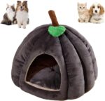 New Pumpkin Cat Bed Cat Beds For Indoor Cats Cute Pumpkin Shape Cat Cave Bed Cat Tent Halloween Cat House Bed Warm Sleeping Bed For Cats Small Dogs - Image 2