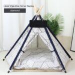 Pet Tent Cat House Removable And Washable Kennel Cat Villa Semi-enclosed Insulation Cat Nest Foldable Cat Tents - Image 5