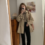 Early Spring Autumn New Trench Coat Coat Women's Short - Image 7