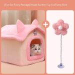Cute Princess Cat Nest Thickened Puppet Winter Cat Pet Princess Bed - Image 7