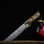 Household Simple Damascus Chiron Bone Knife - Image 6