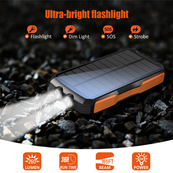 Solar Charging Unit 25000 MA Large Capacity Outdoor
