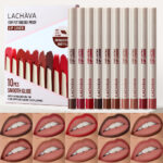10 Color Long Lasting Color Lipstick Lip Liner Suit - Image 7