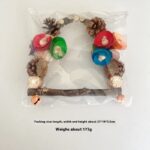 Parrot Swing Pine Nut Grinding Mouth Grinding Claw Log Bird Stand Rod Color Decoration - Image 7