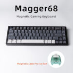 Magnetic White Porcelain Jade 68 Key Aluminum Tuo Keyboard - Image 6