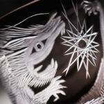 Jinzhi Black Dragon Phoenix Dance Crystal Glasses - Image 2