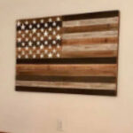 National Flag Flat Noodles Wood Wall Art Wooden Crafts