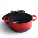 Iron Workshop Enamel Soup Pot Thickened Cast Pot - Image 4