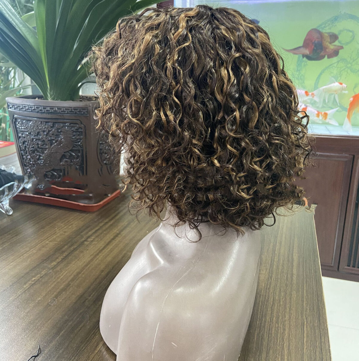 Human Hair Full Mechanism Bob Headgear - Image 2
