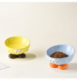 Cute Expression Pet Bowl Oblique Ceramic Bowl Tall Cat Bowl Cat Food Bowl Dog Basin Cat Food Basin Cervical Spine Protection - Image 8