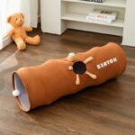 Cat Tunnel For Indoor Cats Collapsible Kitty Tunnel With Plush Ball Easy To Clean Cat Supplies - Image 3