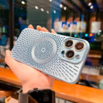 Phone Case Breathable Heat Dissipation Network Shell Magnetic Charging Skin Feeling Protective Cover - Image 2
