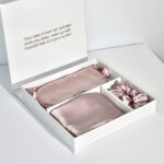 Bright Version Silk Pillowcase Eye Mask Hair Ring Three-piece Set 22 M Gift Box Set - Image 2