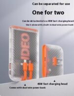 Charge Bank Transparent Magnetic Suction Separation Type 45W Quick Charge Comes With Wire Plug - Image 10
