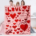 Heart Printing Blanket Warm Lunch Break - Image 2