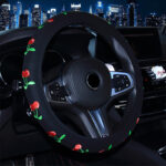 Ladies Butterfly Cherry Blossom Embroidered Car Grip - Image 2