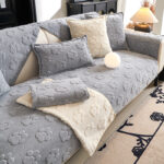Thickened Fleece Cream Style Simple Non-slip Sofa Cushion - Image 7