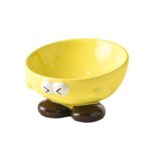 Cute Expression Pet Bowl Oblique Ceramic Bowl Tall Cat Bowl Cat Food Bowl Dog Basin Cat Food Basin Cervical Spine Protection - Image 7