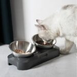 Easy To Clean Stainless Steel Cat Bowl Dog Food And Water Bowls With Stand Metal Cats Dogs Double Single Pet Feeding Feeder Bowl - Image 4