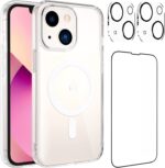 Transparent Magnetic Phone Case Tempered Film Lens Protector Set - Image 2