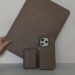 Original Design Elephant Gray Litchi Grain Leather Magnetic Phone Case - Image 8