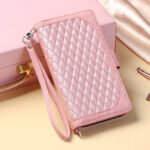 Crossbody Plaid Multi-functional Zipper Bag Mobile Phone Case - Image 4