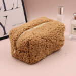 Teddy Plush Cosmetic Bag Japanese Style Lambswool - Image 8