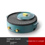 Multi-Function Hot Pot Barbecue One-Piece Pot Home Baking Tray Roasting and Frying Barbecue Machine Hotpot - Image 5