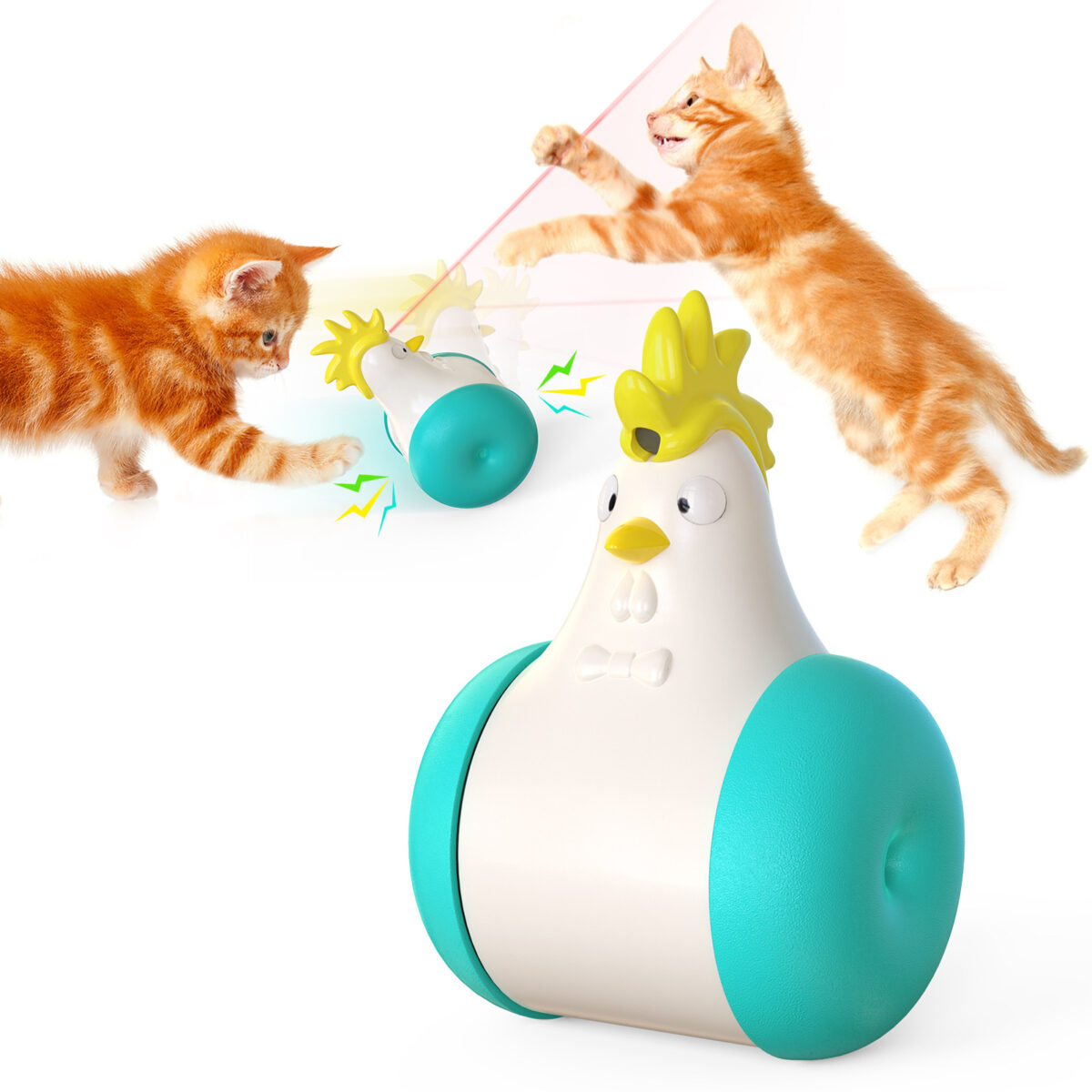 Pet Supplies New Sound-emitting Laser Electric Tumbler Cat Toy - Image 5